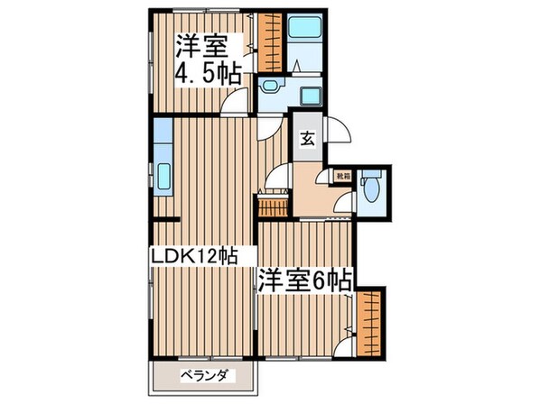 パ－クハイツ笠原Ｂの物件間取画像